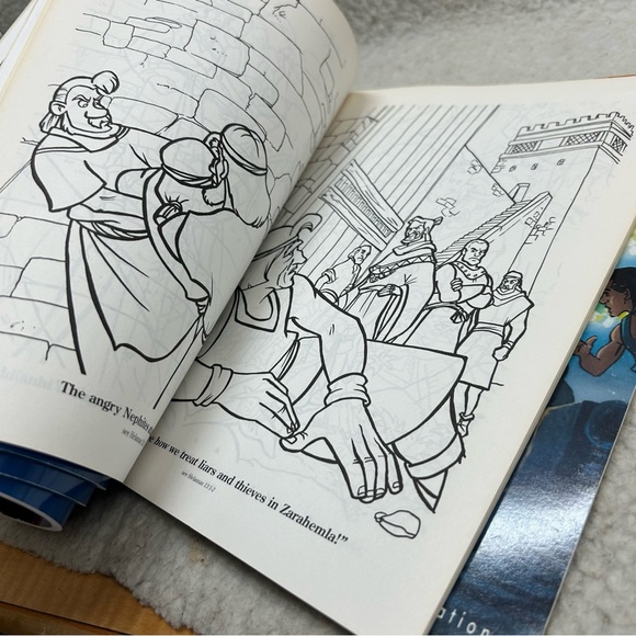 Animated Stories from the Book of Mormon 5 paperbook set coloring books 1991 vtg - Picture 12 of 12